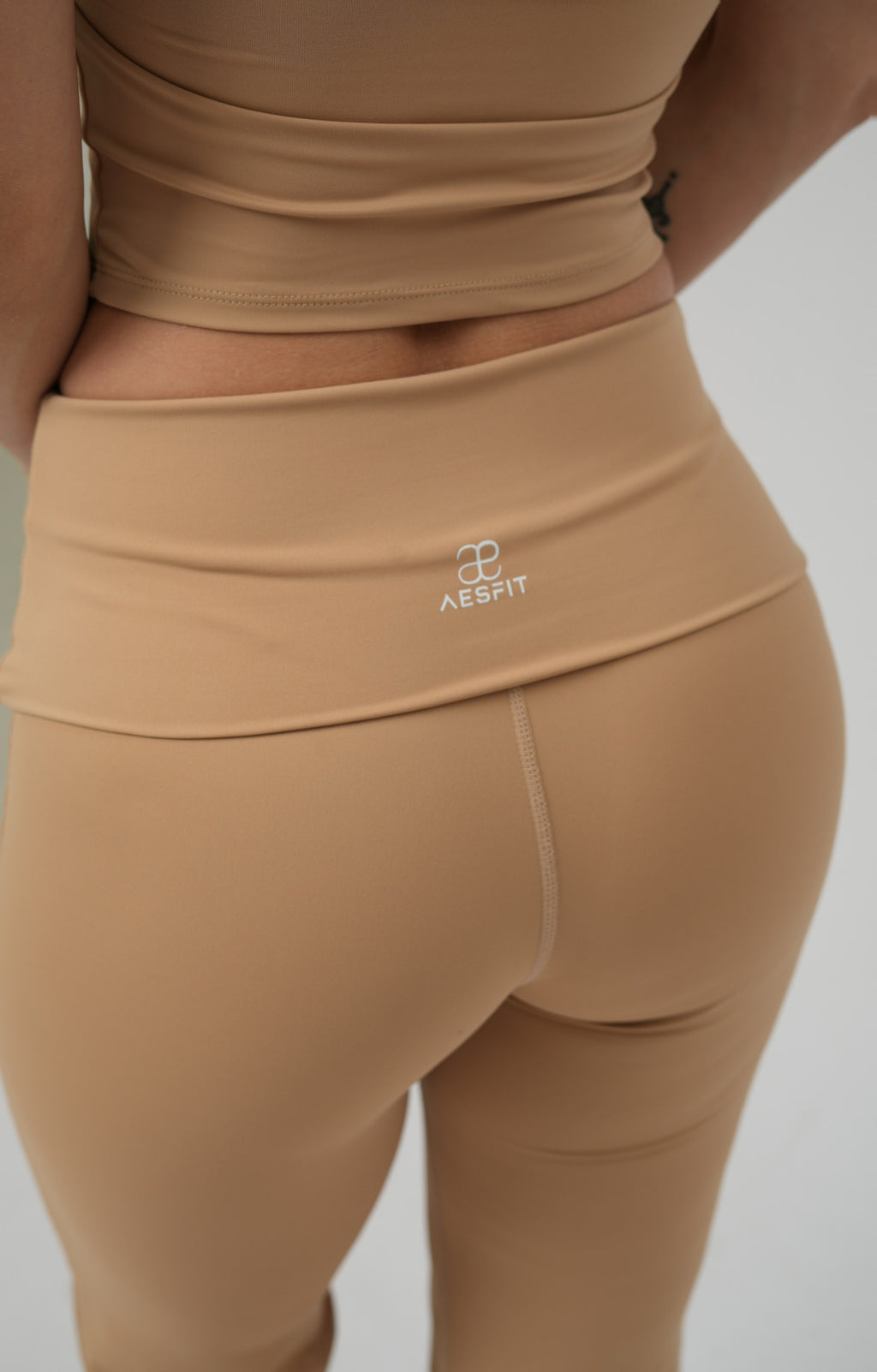 BACKLESS U-SHAPED LOW WAIST BOOTCUT LEGGINGS SET