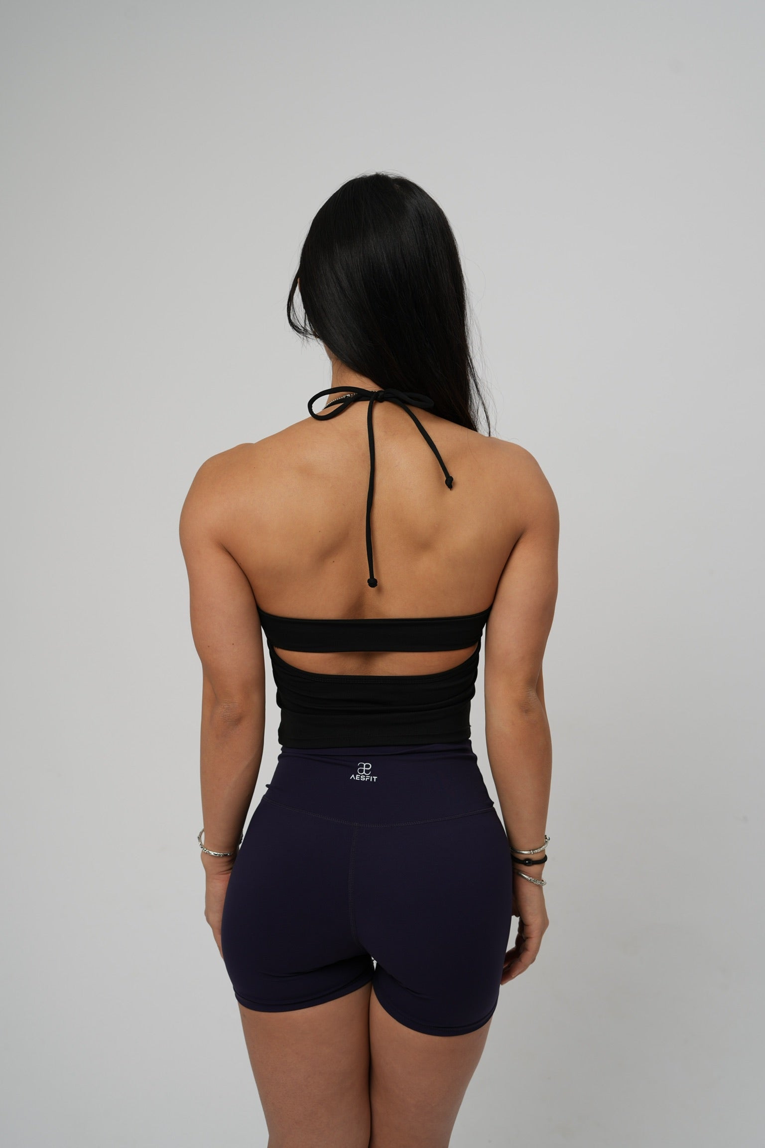 Aero Open Back Halter Tech Top