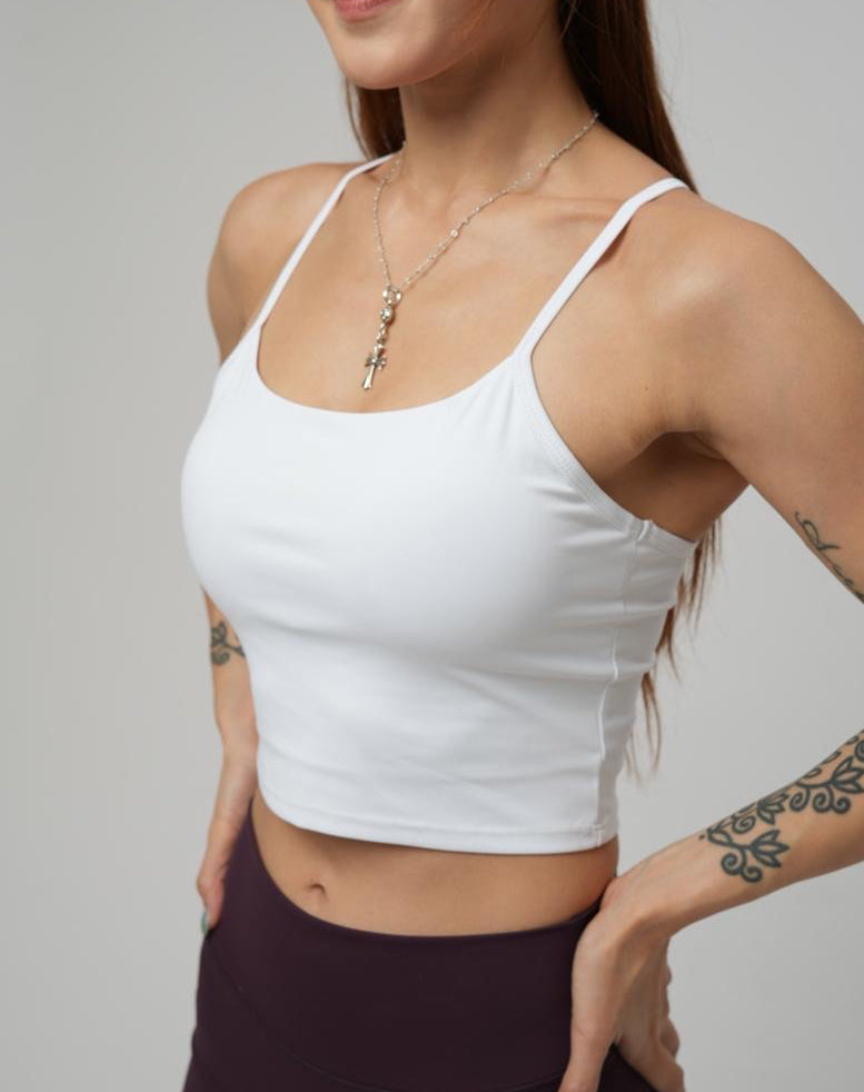 Y-BACK ESSENTIAL CROP TANK
