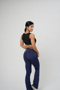 BACKLESS TIE-BACK CROP TOP（Black)