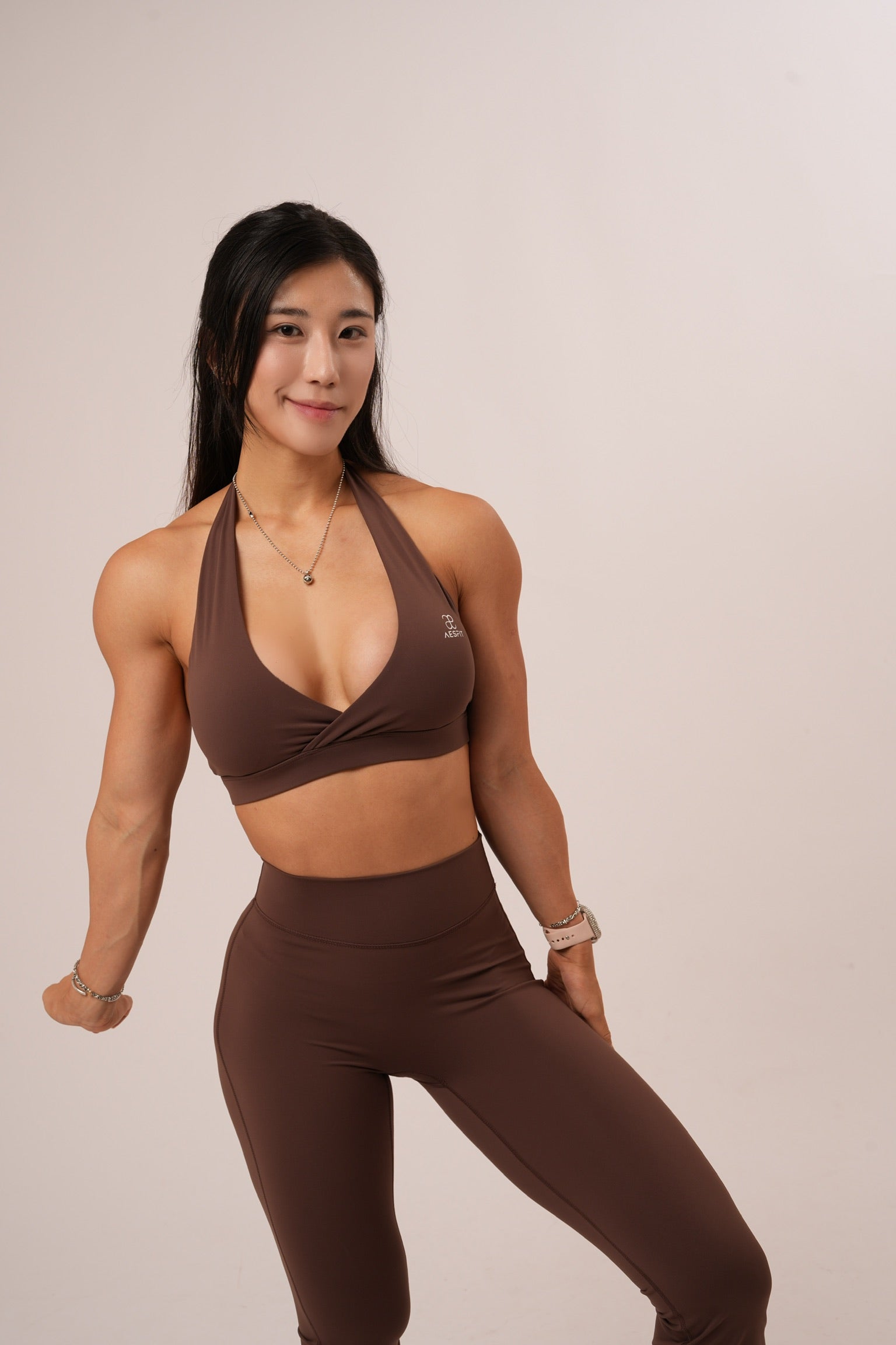CROSS V-NECK BRA TOP
